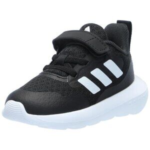 adidas Baby Fortarun 2.0 Sneaker, Black/White/Black, 4 US Unisex Infant